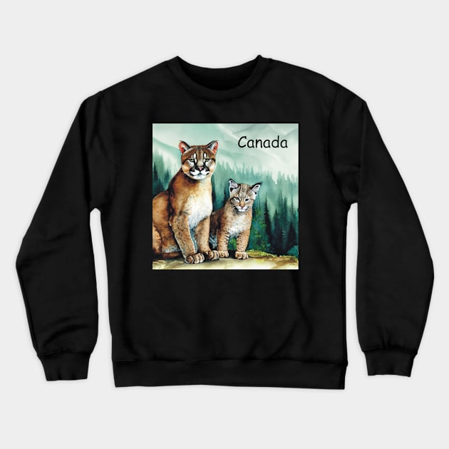 Canada Cougars . Crewneck Sweatshirt by Canadaman99